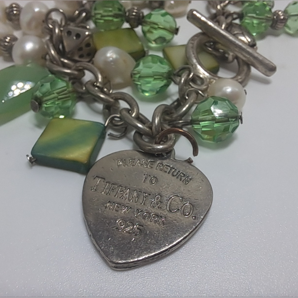 Charm Bracelet With Tiffany & Co. Heart Tag Charm - Picture 6 of 7